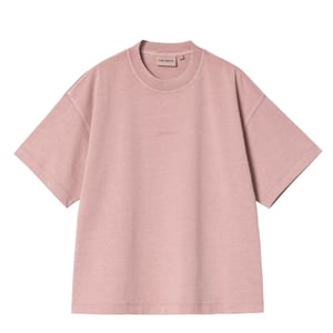 Carhartt WIP Womens S/S Benton T-Shirt Glassy Pink Garment Dyed
