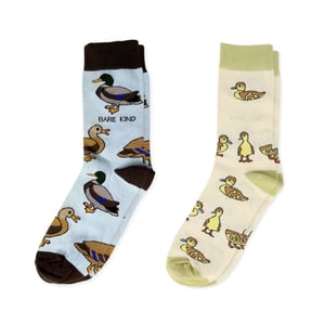 Ducks Bundle of 2 Bamboo Sock Set | UK Adult 7-11