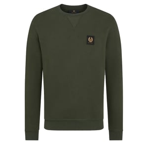 Belstaff Cotton Fleece Sweatshirt Tile Green