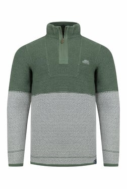 Weird Fish Kielder 1/4 Zip Limited Edition Macaroni Sweatshirt Limestone Size XL