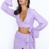 Seen First Crop Top Purple