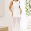 Chic Whispers Maxi Dress White