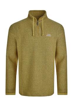 Weird Fish Cruiser 1/4 Zip Macaroni Sweatshirt Antique Moss Size XL