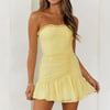 Face On Magazines Dress Yellow