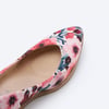 Roses Premium Fabrics V Cut Espadrille Wedges