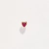 Ruby Heart Stud