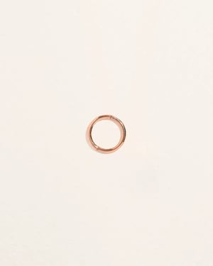 8mm Rose Plain Hoop