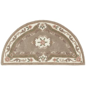 Shensi Aubusson Rug in Beige - 67x127cm