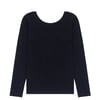 Sunspel Womens Scoop Back Top Black