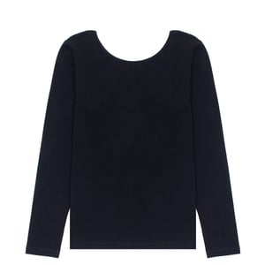 Sunspel Womens Scoop Back Top Black