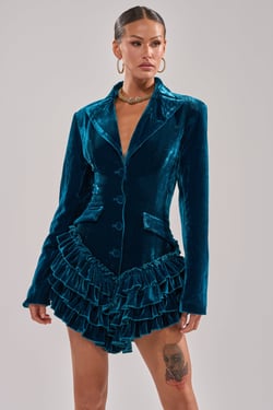 AKIRA She's Royalty Velvet Romper | Size Large