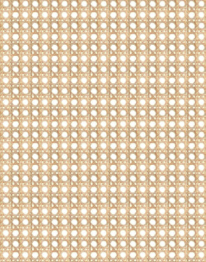 Faux Caning' Wallpaper by Wallshoppe - Wicker - Removable Panel