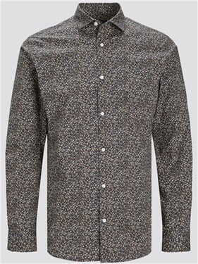 Jack & Jones Slim Fit Blackpool Dress Shirt - Navy - XL