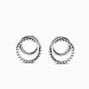 Jeulia "Rope Intertwining Circle" Sterling Silver Earrings