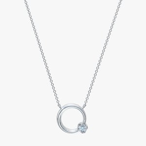 Circle of Life Necklace - 0.10 CT