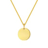 Medallion Pendant Necklace 14K