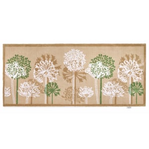 Dandelions Beige Washable Runner - 65x150cm