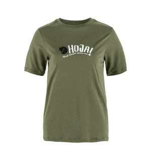 Fjallraven Womens Hoja Wool T-shirt Laurel Green