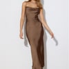 Lost And Found Midi Dress Brown
