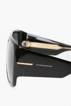 Victoria Beckham Oversized Soft Square Acetate Frame In Black - ONE SIZE - Womens