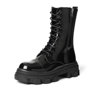 DREAM PAIRS Mid Calf Combat Boots