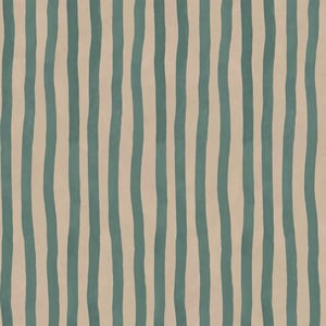 ARTIST'S STRIPE Wallpaper - Euphorbia & Alabaster