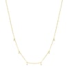 Gemstone Charm Necklace Sterling Silver