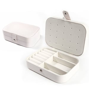 Jeulia Double-layer PU Jewelry Storage Box