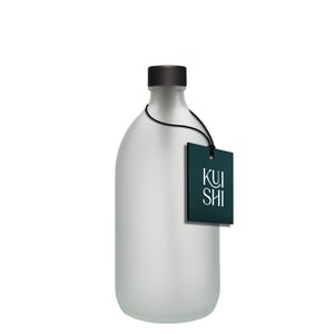 White Glass Bottle and Cap