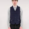 IMMORTAL Silverstone Waistocat - Bouclé Windowpane Navy Check