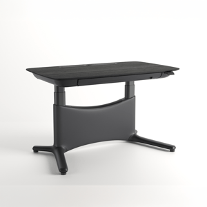 COLAMY LumiDesk All-in-1 Electric Height Adjustable Desk - 47.2"x 27.6"-Pre Order / Black Oak-Black / VENEER