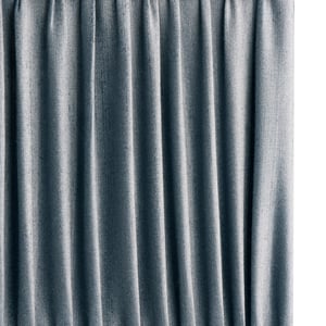 10.5cm tall square gathered shade in Moonstone silk with velvet tape
