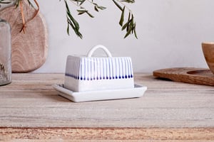 nkuku Iba Butter Dish | Serveware | One Size | Indigo