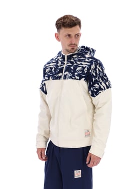 Qway Fabric Mix Fleece Jacket - 4XL