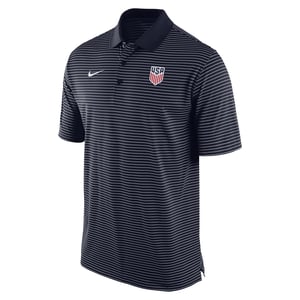 Men's Nike USMNT Stadium Stripe Navy Polo / 2X
