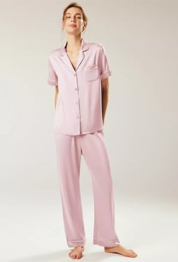AW Bridal Womens Satin Pajamas Set