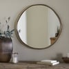 nkuku Mchanga Organic Shape Mirror | Mirrors | One Size | Antique Brass