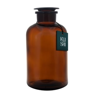 Amber Glass Apothecary Jars
