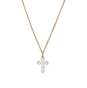 Cross Pearl Pendant