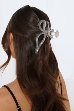Better With Me Claw Clip Grey