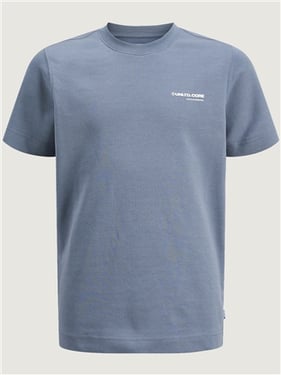 Jack & Jones Junior Print Ss Crew Neck Tee - Flint Stone - 14Y