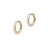 Diamond Huggie Earrings