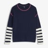 Avery Sweater - Navy Stripes