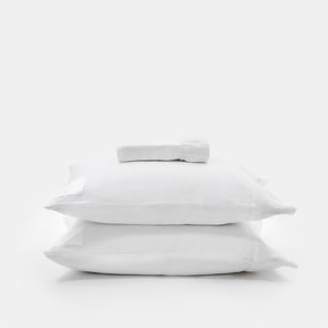 Signature Small Sheet Set King w/st pillowcases PROSSIONI® White Beach House Linen , Luxury Organic Bedding and Sheet Sets , PROSSIONI