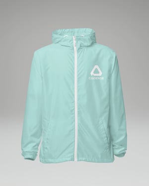 Airwave Men's Windbreaker - Aqua / XL