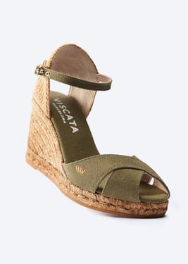 Aiguablava Canvas Espadrille Sandal Wedges