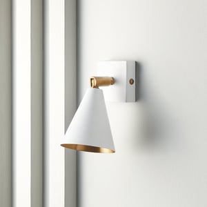 Crick single spotlight in white