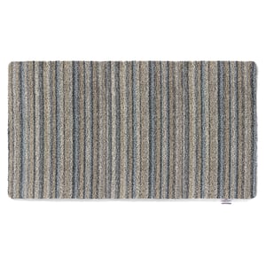 Candy Ribbon Grey Stripe Washable Runner - 80x150cm