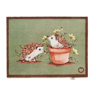 Hedgehog Friends Washable Doormat - 65x85cm