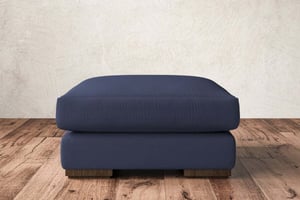 nkuku Guddu Dining Footstool | Make To Order | Medium | Recycled Cotton Navy